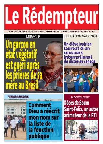 Le Rédempteur N° 109 du 24 mai 2024